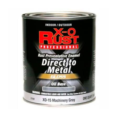 Interior/Exterior Paint, Gloss, Oil Base, Machinery Gray, 1 Qt